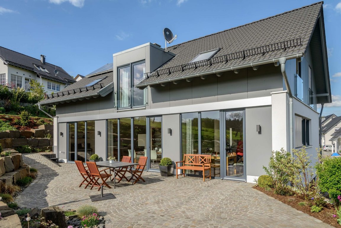 Neubau eines Einfamilienhauses in Gummersbach- Windhagen in Massivbauweise