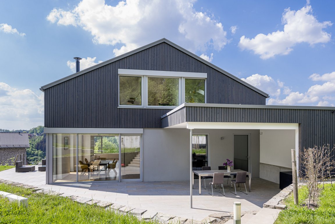 Neubau eines Einfamilienhauses in Engelskirchen- Ründeroth Effizienzhausstandard  55